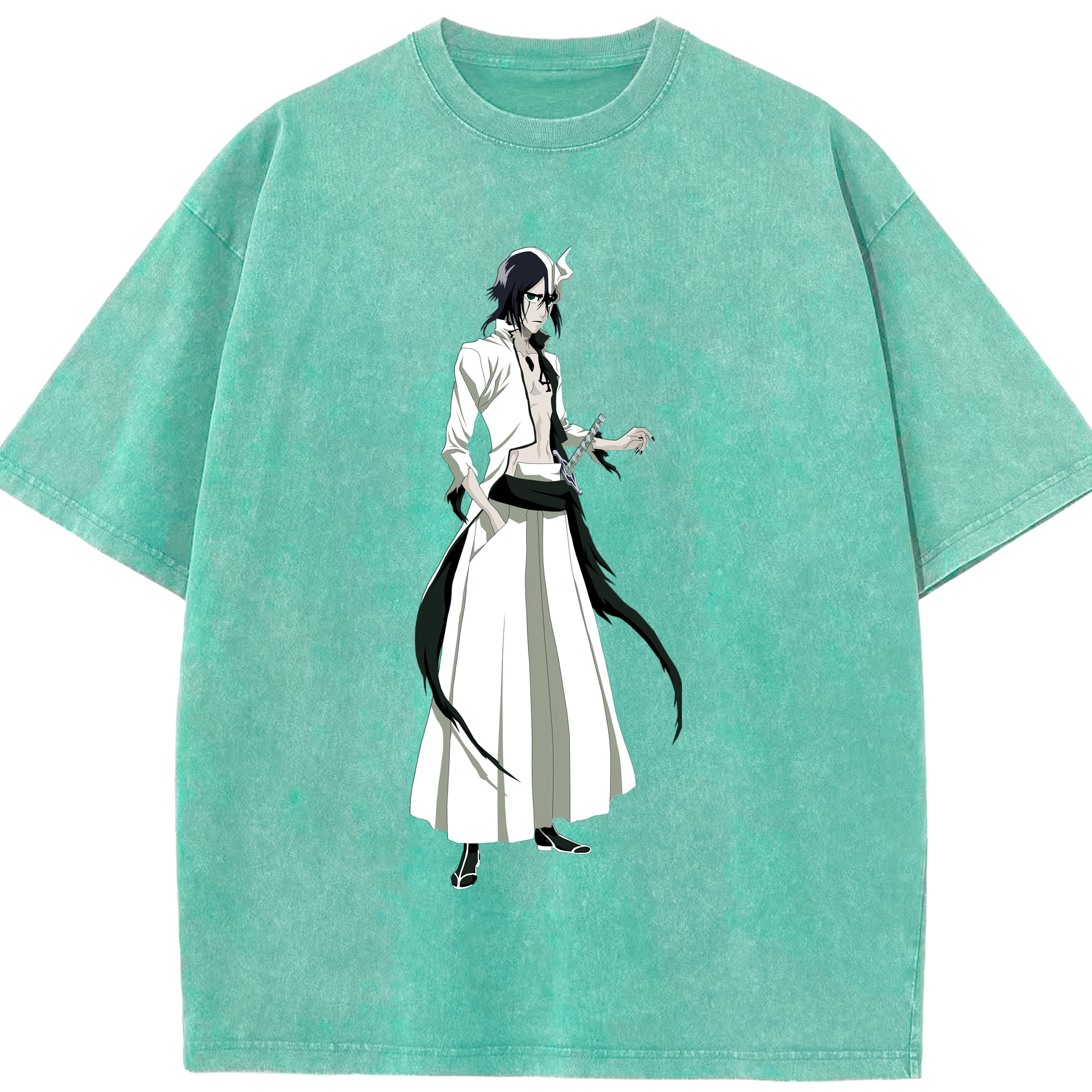 （画像用） ブリーチ ウルキオラ·シファー BLEACH Ulquiorra cifer 綿100% ヴィンテージ風 半袖Tシャツ（フロントプリント）